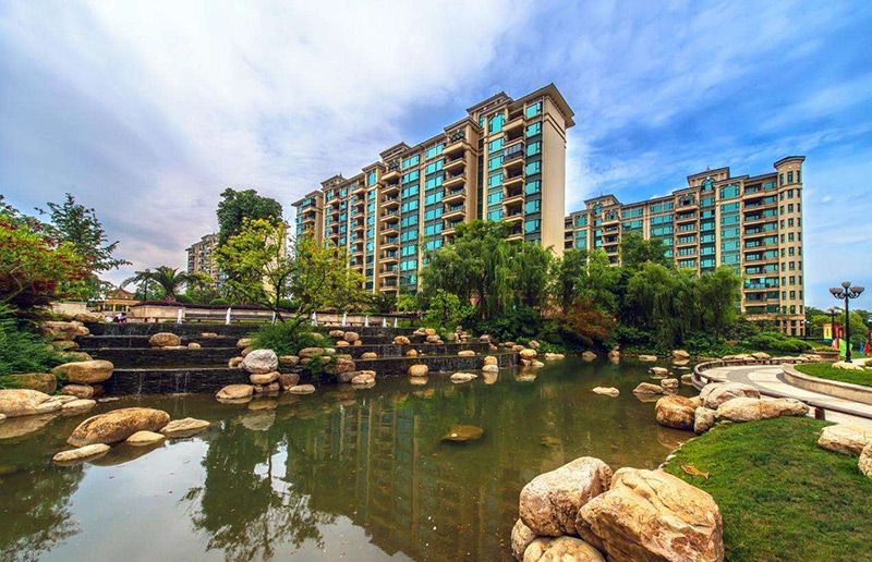 Evergrande Jinbi Tianxia architectural glass reference project in Chengdu